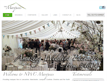 Tablet Screenshot of northwestcaprimarquees.com